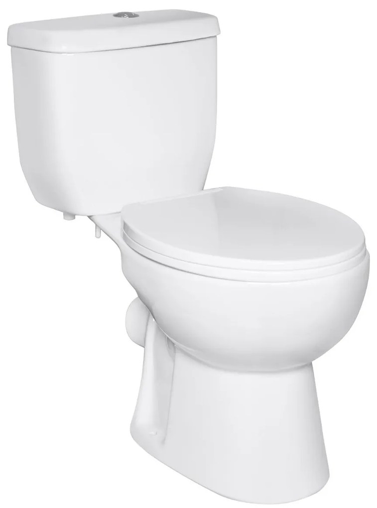 Kerra Tetra staand toilet 67x38cm wit met vortexspoelsysteem
