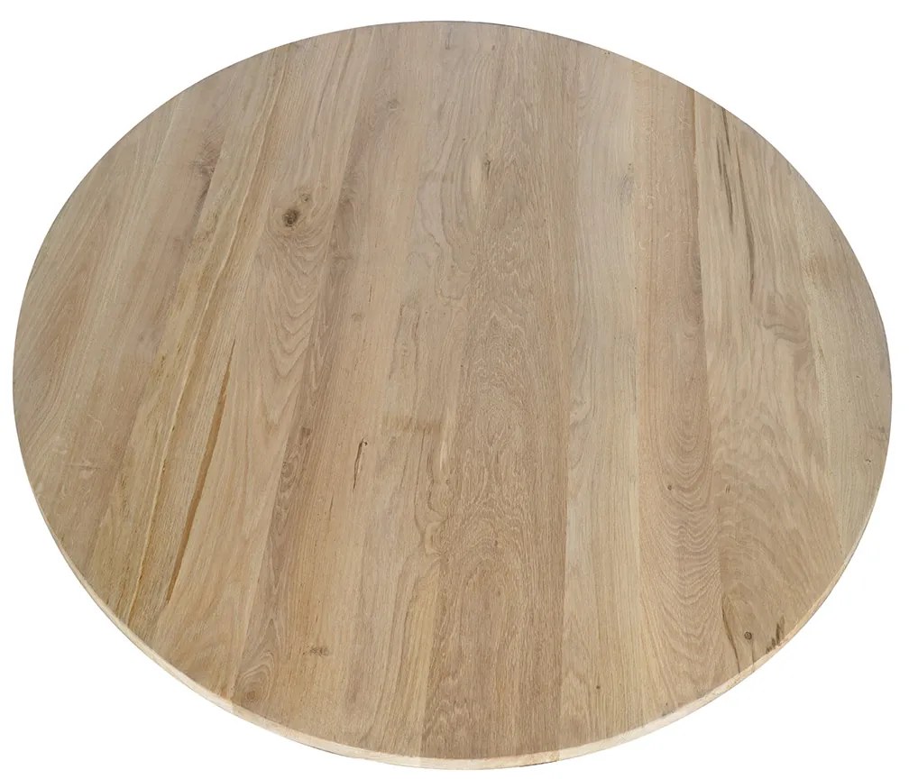 Starfurn Ferris Ronde Eettafel Naturel Eiken 130 Cm - 130 X 130cm.
