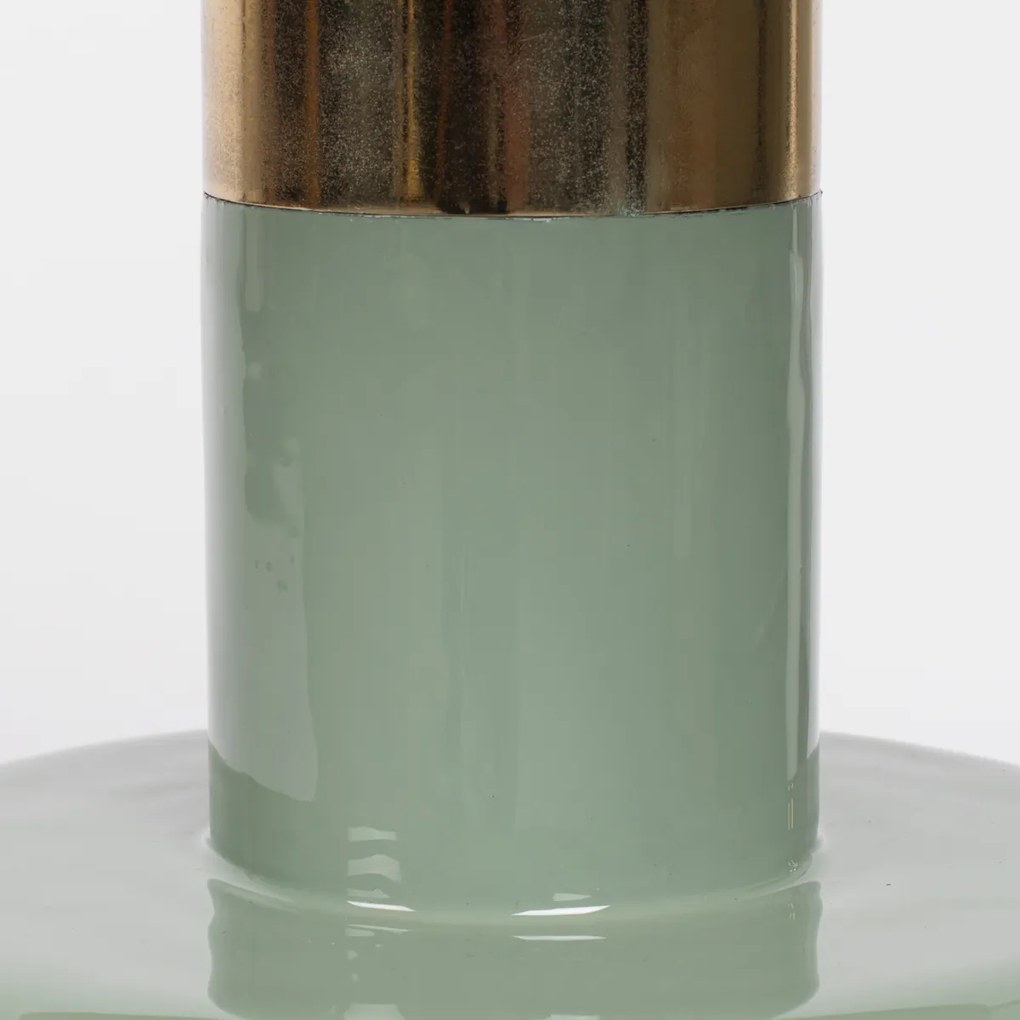 Zuiver Glam Emaille Bijzettafel Groen - 36 X 36cm.