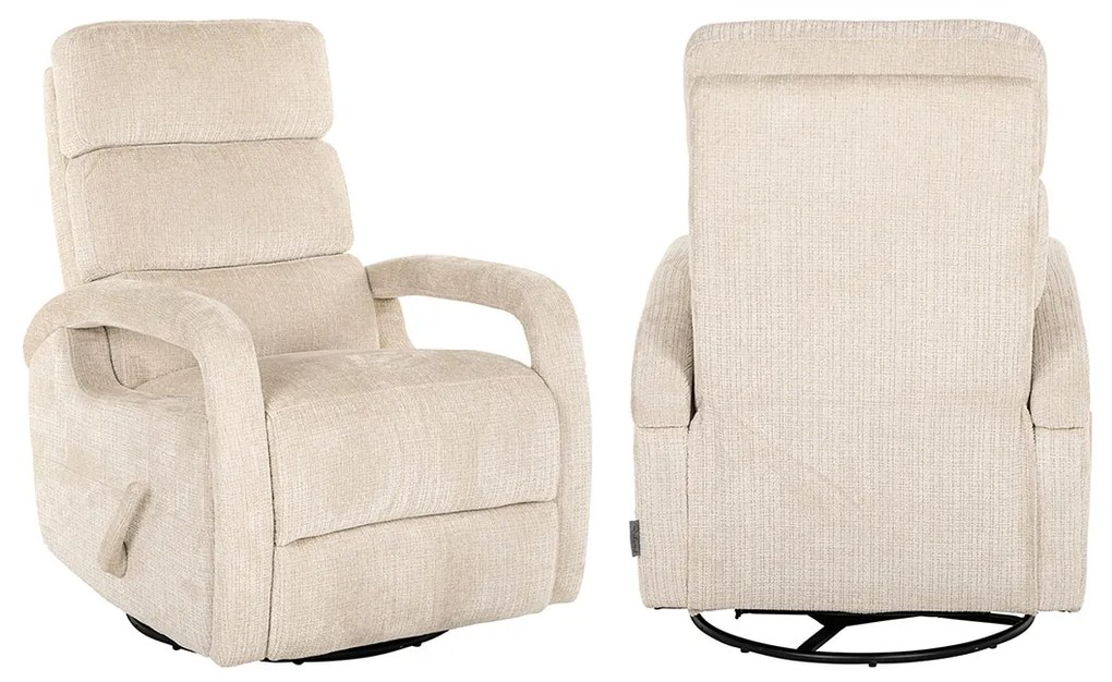 Richmond Interiors Denvi Relaxfauteuil Modern Beige Chenille