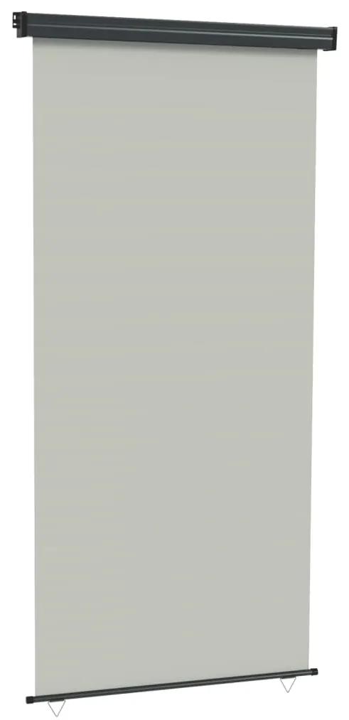 vidaXL Balkonscherm 117x250 cm grijs