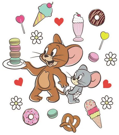 Kunstafdruk Tom and Jerry - Sweets, (26.7 x 40 cm)