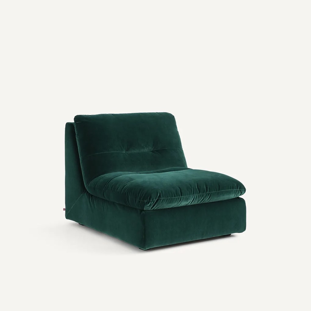 Modulaire fauteuil in fluweel, GIULIANO