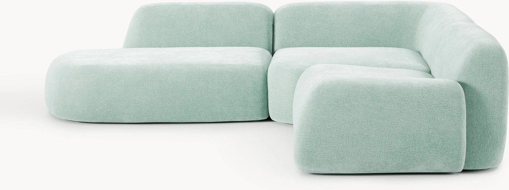 Modulaire hoekbank Wolke (4-zits) met chaise longue