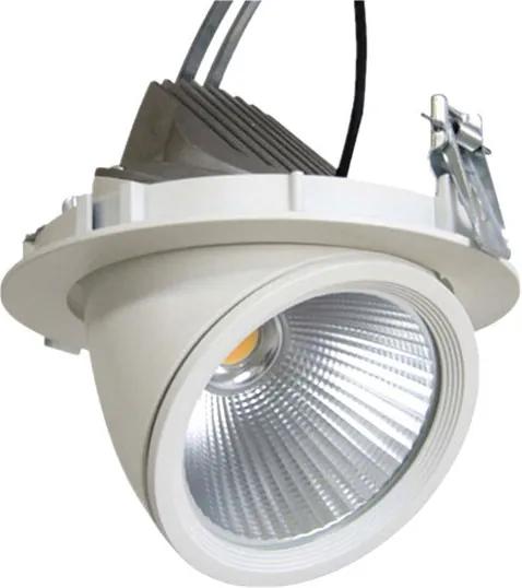 Banaanspot / Schijnwerper LED 20W, Wit, Rond, Kantelbaar, Incl. driver