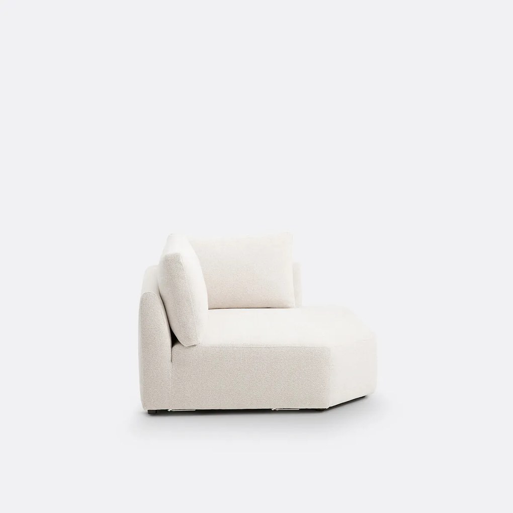 Modulaire hoekbank in getextureerde stof, Monica