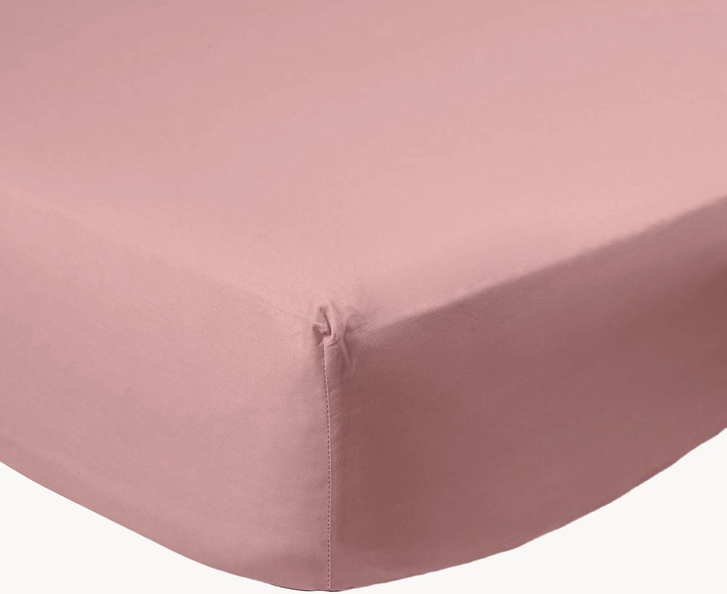 Boxspring hoeslaken Mauve van perkalkatoen