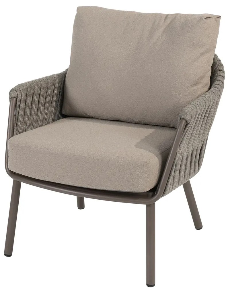 Taste by 4 Seasons Cannes low dining tuinstoel terre SALE LoungestoelTuinstoel bruin weerbestendig