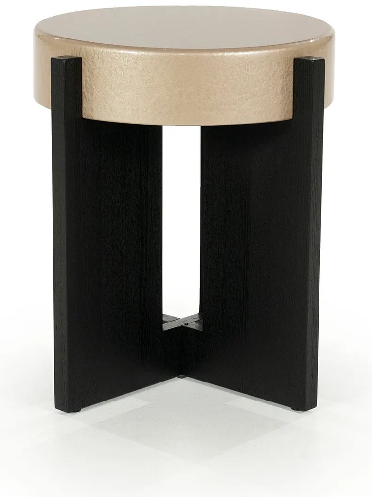 Eleonora Juliet Luxe Bijzettafel Rond Beige - 40 X 40cm.