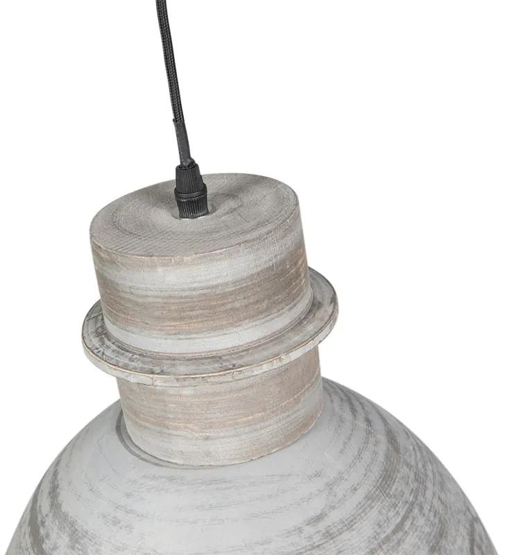 Landelijke hanglamp grijs - Dory Modern E27 rond Binnenverlichting Lamp