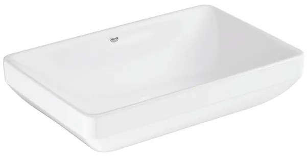 Grohe Euro Ceramic Wastafel - 60x40cm - opbouw - alpine wit 102434sh00