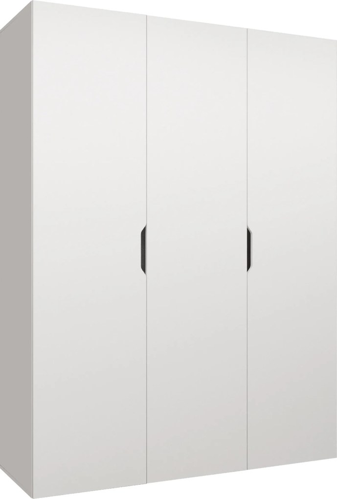 Kledingkast Hartford 511, Wit, 202x150x50cm, 104.5 kg, Kledingkast deuren: Met scharnieren