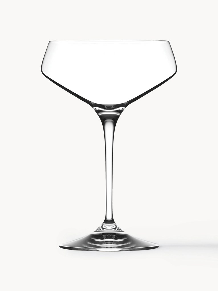 Filigraan kristallen champagneglazen Aria, 6 stuks