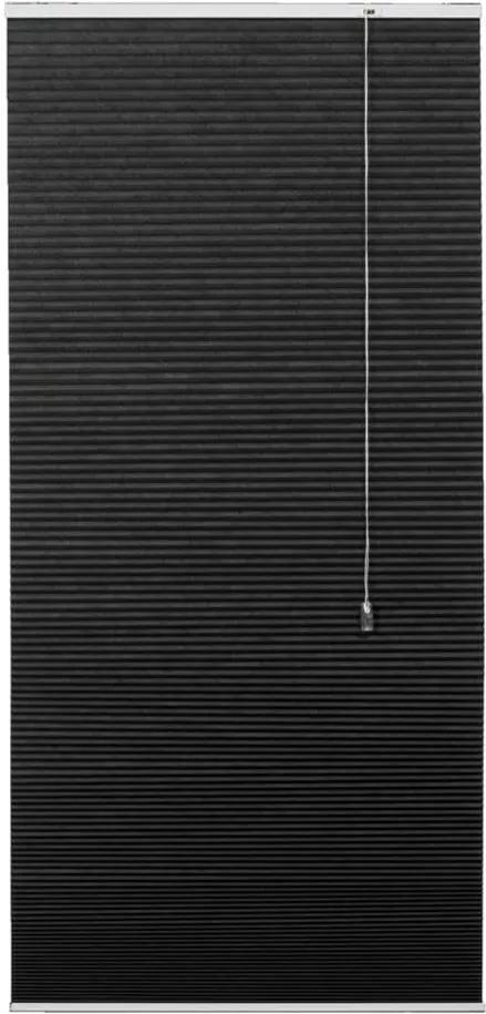 Plisségordijn duplistof verduisterend - antraciet - 60x180 cm - Leen Bakker