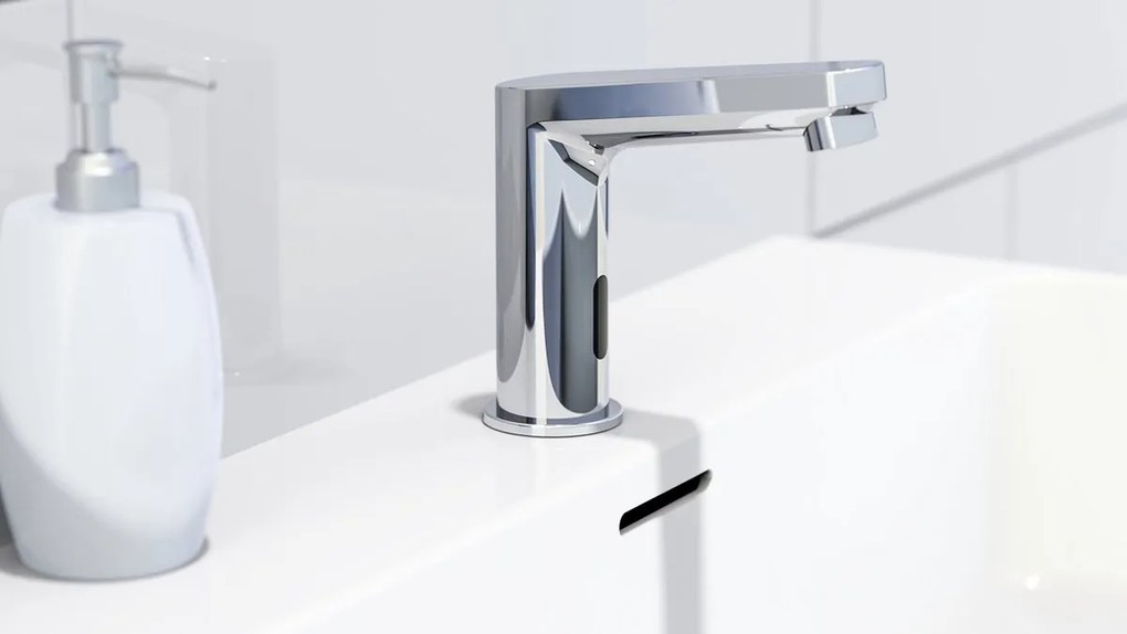 Schutte Vital wastafelkraan met infraroodsensor chroom