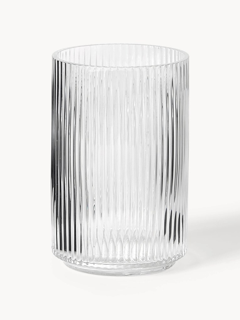 Mondgeblazen decoratieve vaas Carlo met reliëfpatroon, H 20 cm