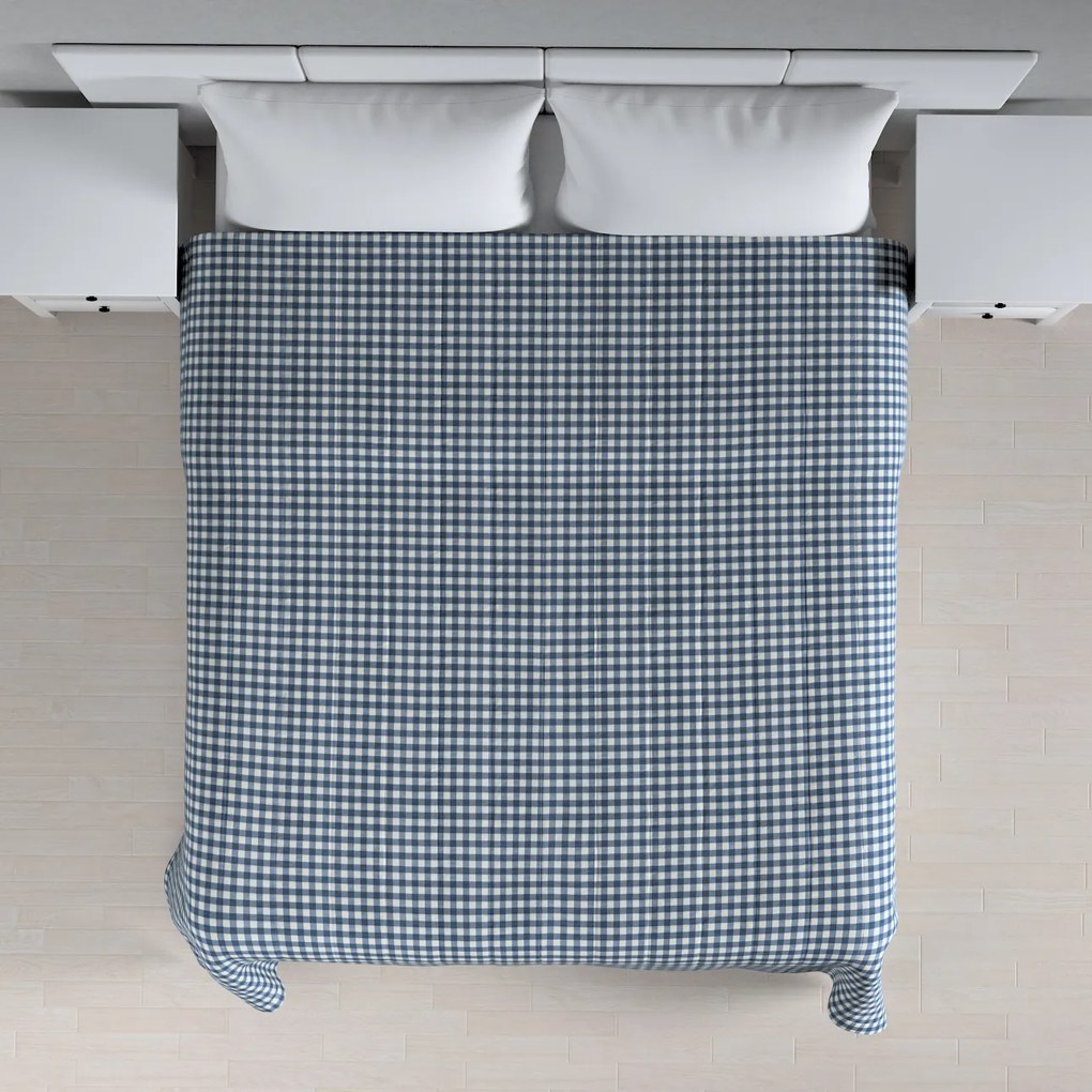 Dekoria Sprei, marineblauw-ecru