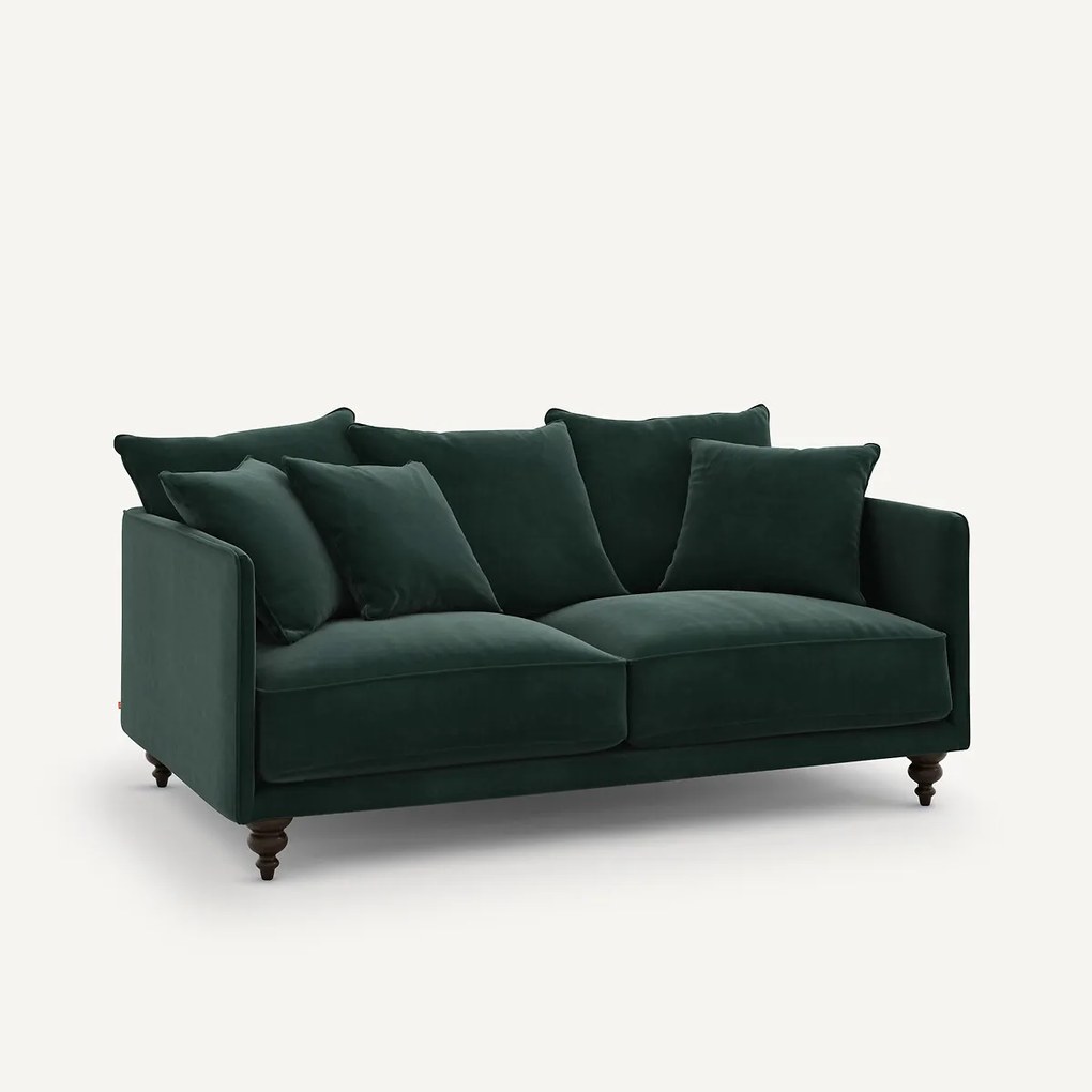 3-zits compacte fluwelen zetel, Lazare