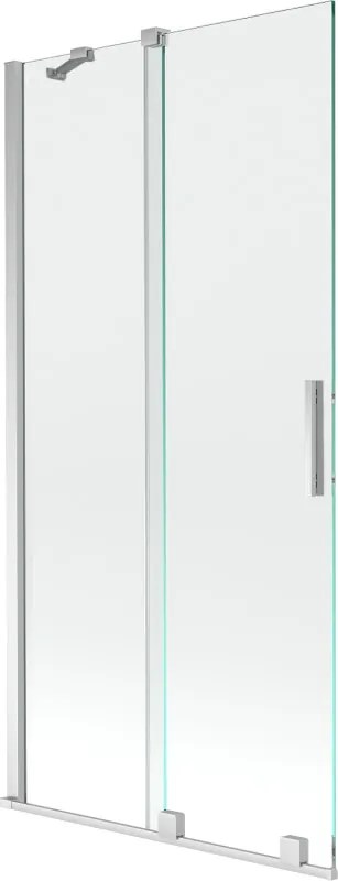 Mexen Velar 2-delige schuifbare badwand 95 x 150 cm, transparant, chroom - 896-095-000-01-01