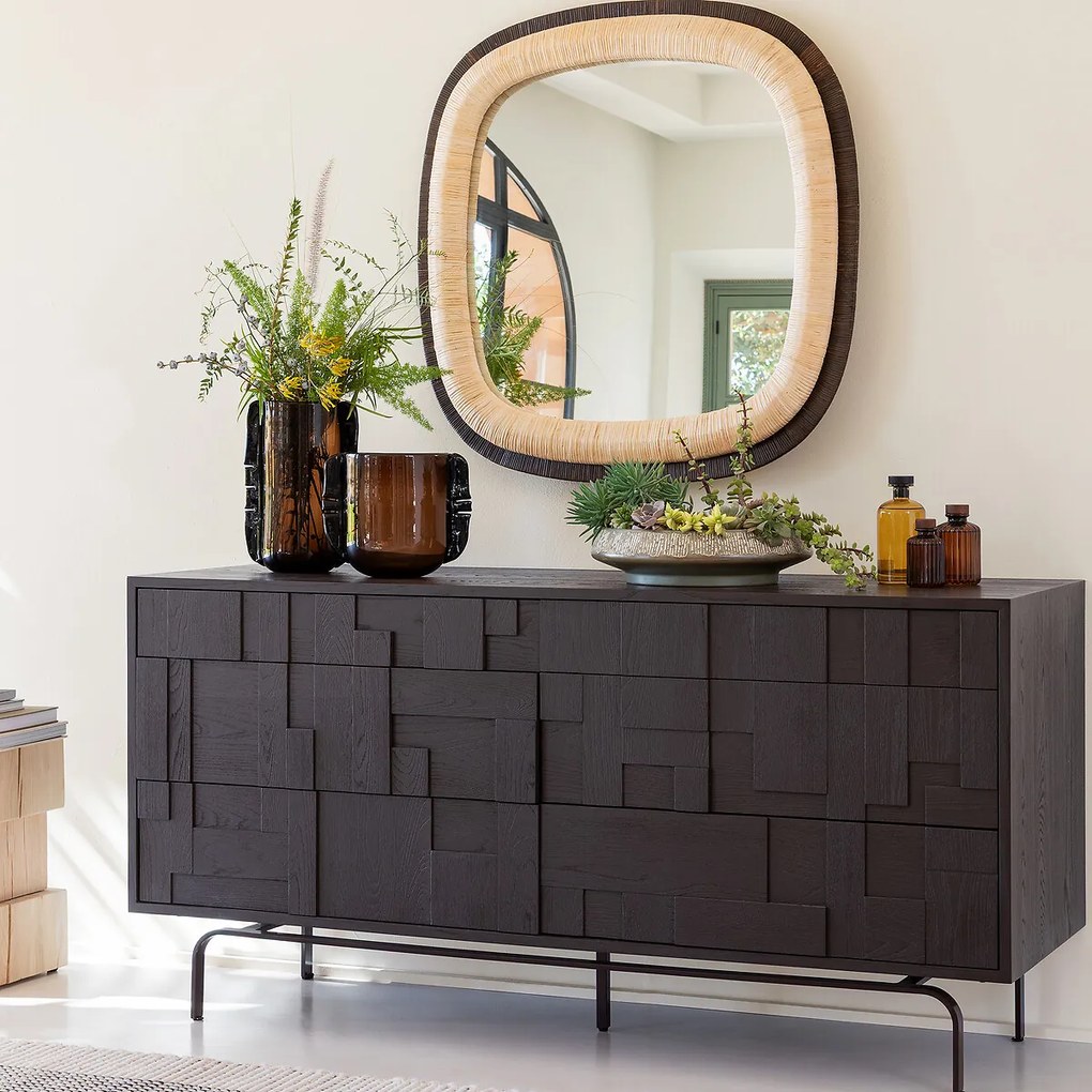 Ladekast 6 lades en gebeitst iepenfineer, Kimal