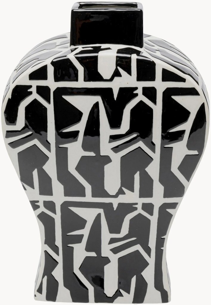 Handbeschilderde vaas Artistico, H 33 cm