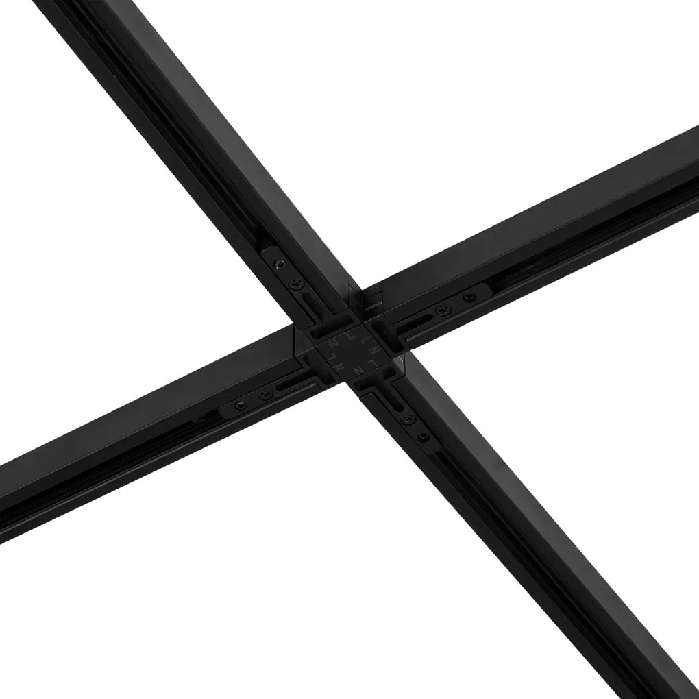 Modern railsysteem met 6 spots en 4 hanglampen zwart 1-fase - Slimline Uzzy Keno