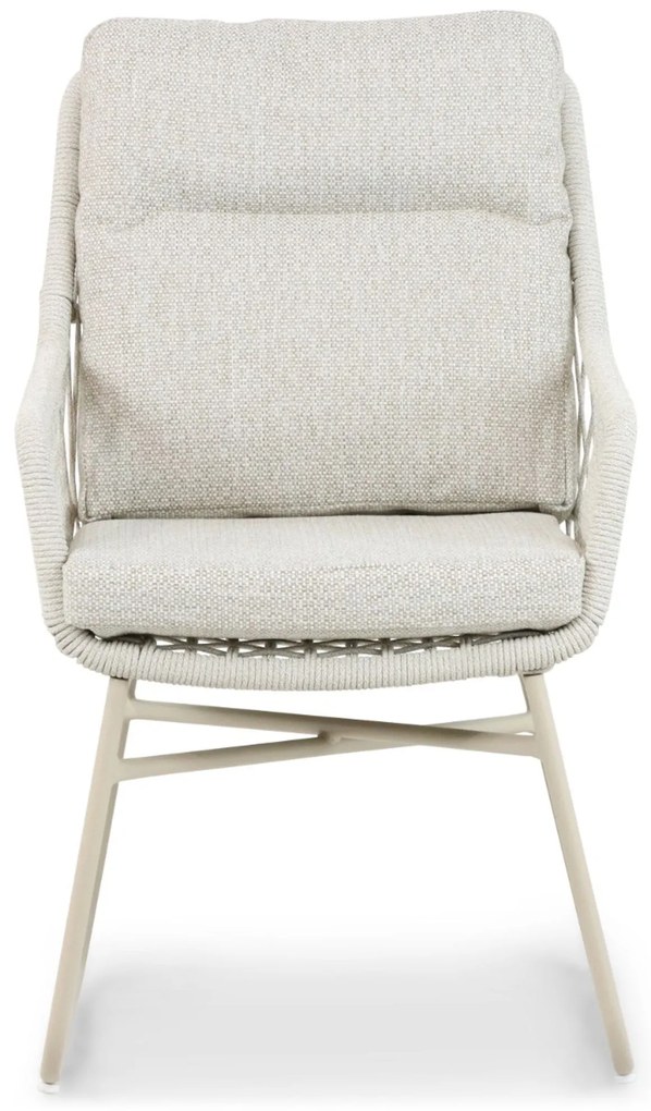 Tuinset 4 personen 180 cm Aluminium/rope Taupe Lifestyle Garden Furniture Vicente/Camila