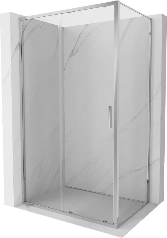 Mexen Exo schuifdouchecabine 150 x 100 cm, transparant, chroom - 8151-150-100-01-00