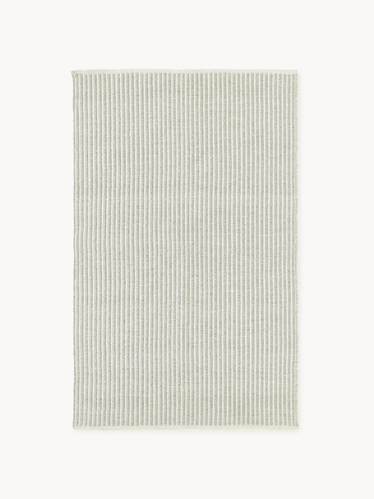 Gestreepte outdoor vloerkleed Turner, handgeweven