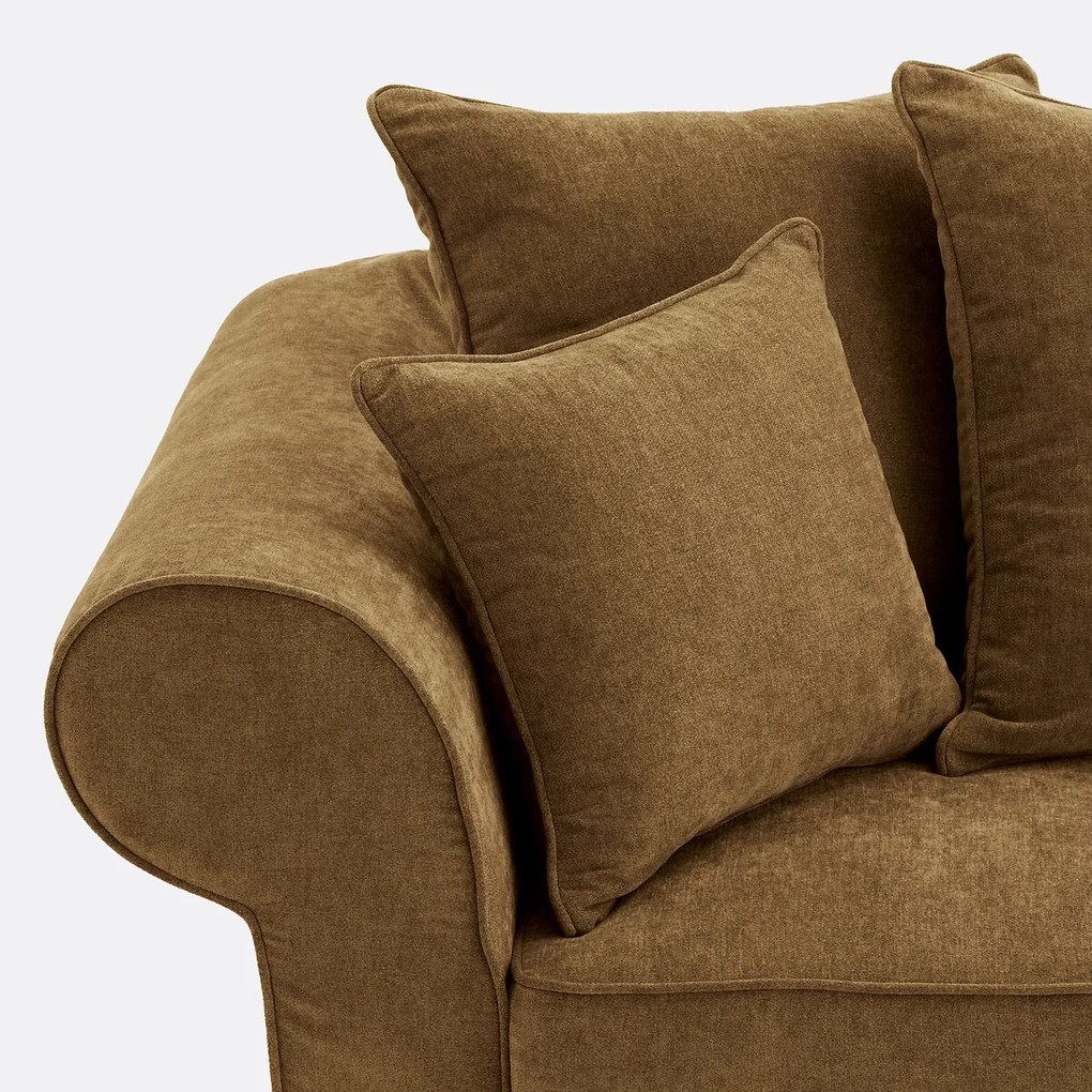2-, 3- of 4-zitsbank met afneembare hoezen, in gemêleerd polyester, ADELIA