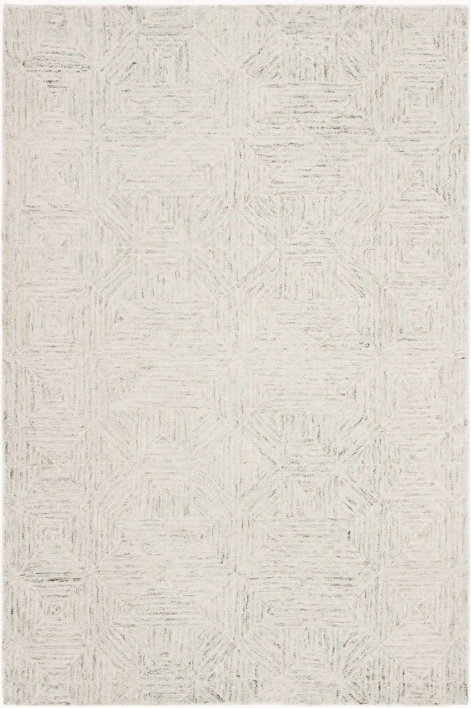 Handgetuft laagpolig wollen vloerkleed Delyth