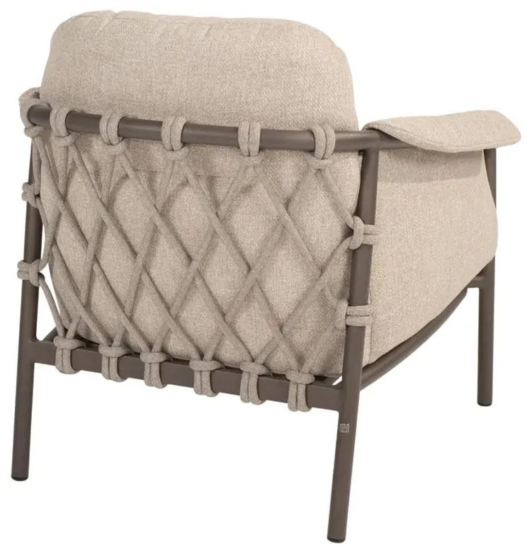 4 Seasons Outdoor Ezra loungestoel terre SALE Loungestoel bruin weerbestendig