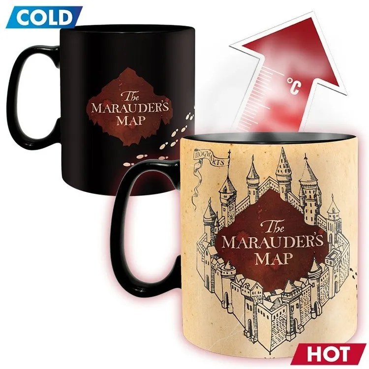 Warmteverandering Mok Harry Potter - Kaart van de Marauder
