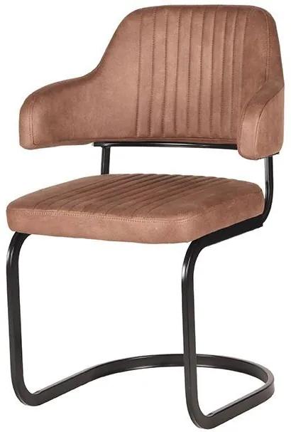 LABEL 51 | Eetkamerstoele Otta breedte 60 cm x hoogte 85 cm x diepte 56 cm tanny bruin eetkamerstoelen microfiber meubels stoelen & fauteuils