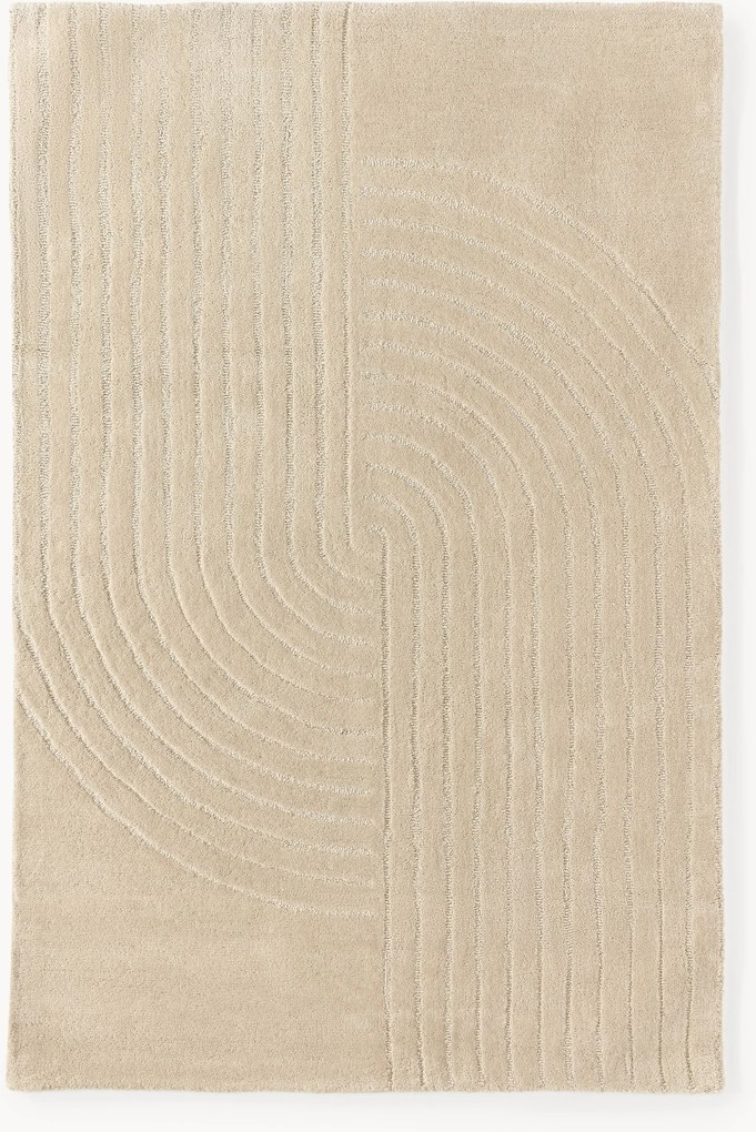 Handgetuft wollen hoog-laag vloerkleed Mason