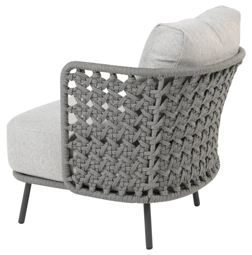 4 Seasons Outdoor Palacio loungestoel silvergrey SALE  Loungestoel    antraciet weerbestendig