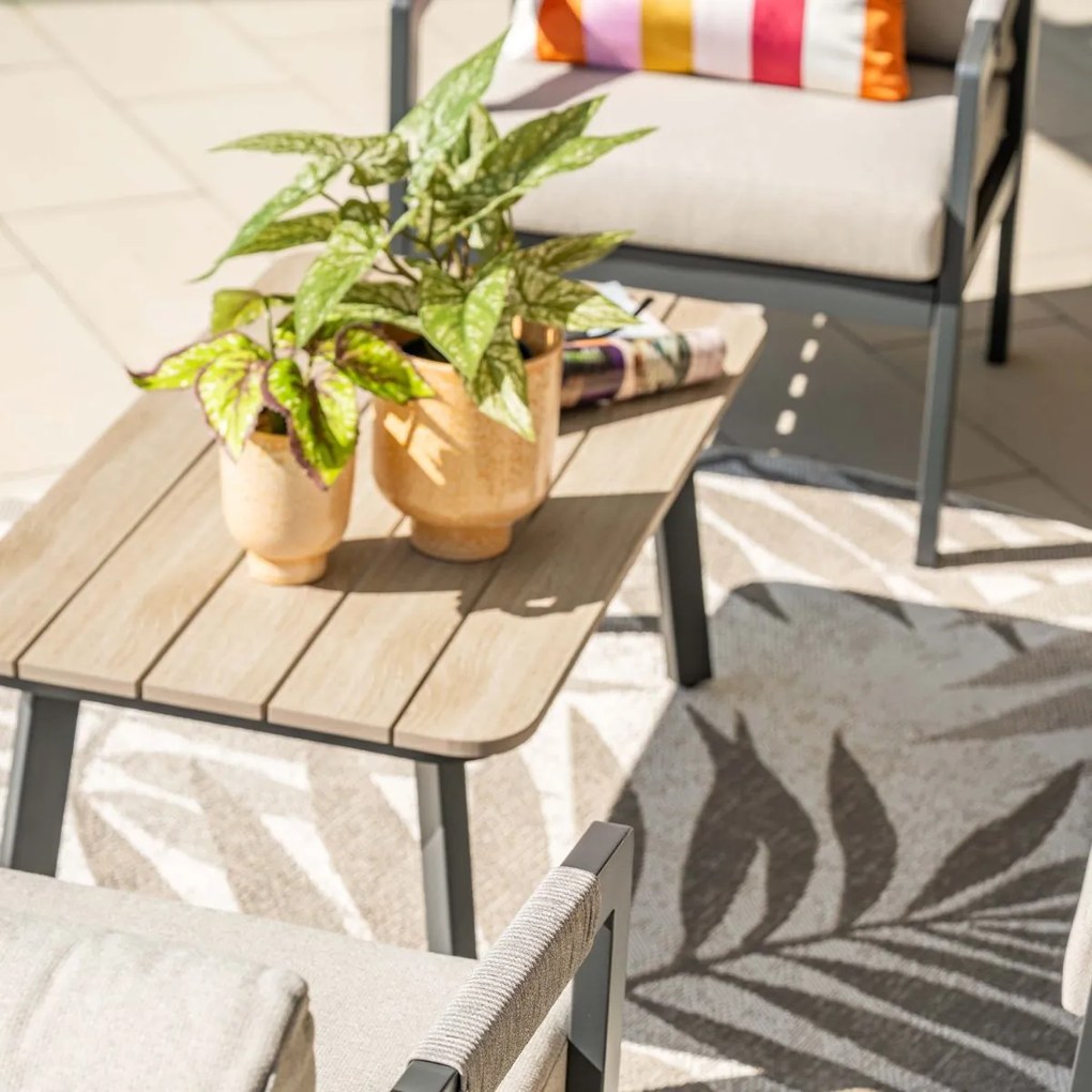 Garden Impressions Milou loungeset 4-delig - donker grijs