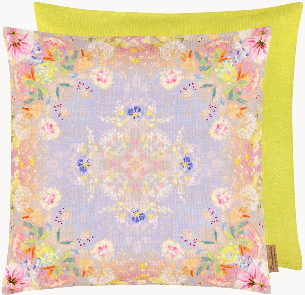 Omkeerbare linnen kussenhoes Mystic Garden