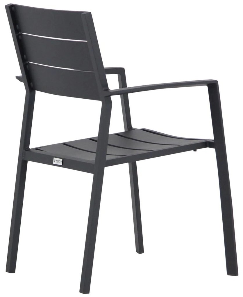 Tuinset 6 personen 220 cm Aluminium Grijs Lifestyle Garden Furniture Stella/Residence
