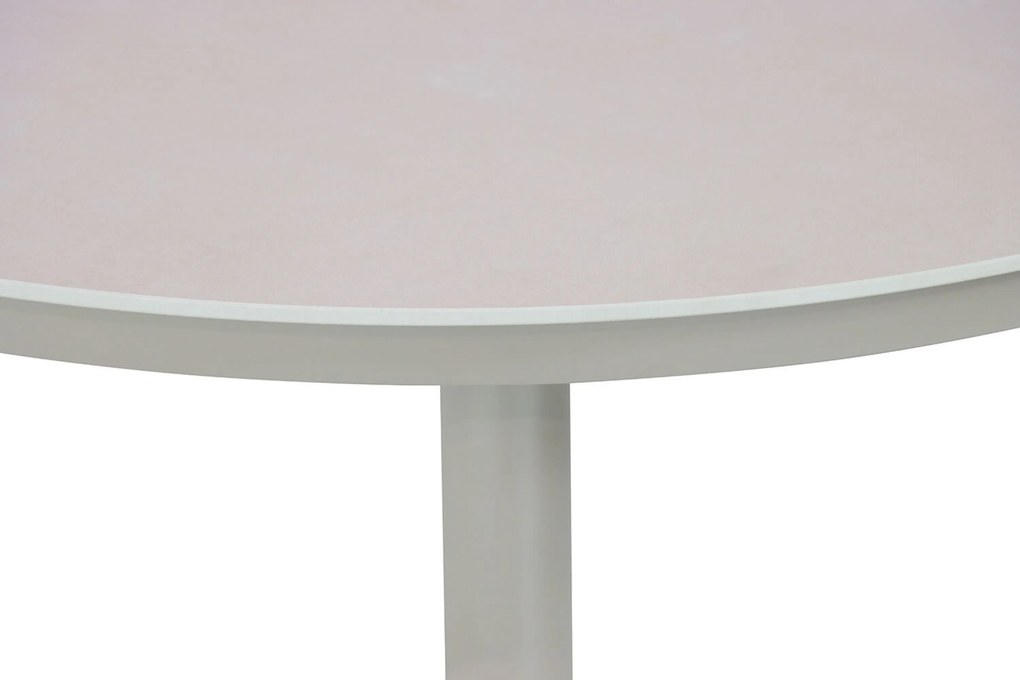 Dining Tuintafel rond 120 cm rond Aluminium Taupe Vienna