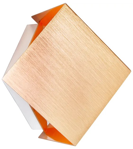 Moderne wandlamp koper met lichteffect - Cube Design, Modern G9 kubus / vierkant Binnenverlichting Lamp