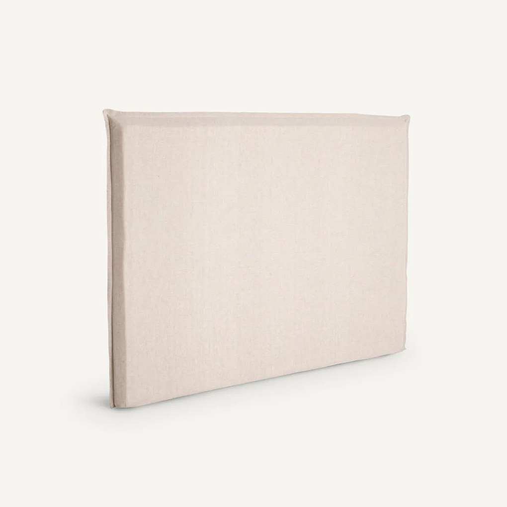 Hoes van gewassen linnen voor hoofdbord, hoogte 135 cm, SANDOR