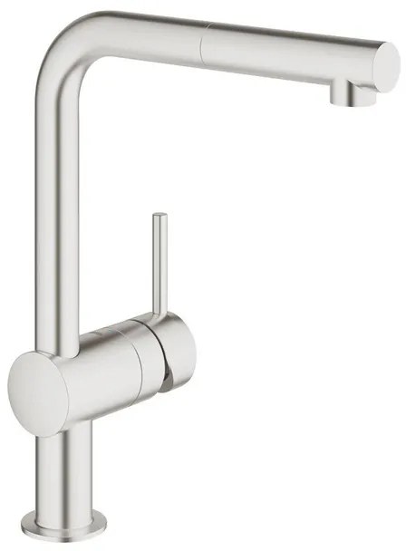 GROHE Minta Keukenkraan - hoog - uittrekbare l uitloop - supersteel geborsteld 32168DC0