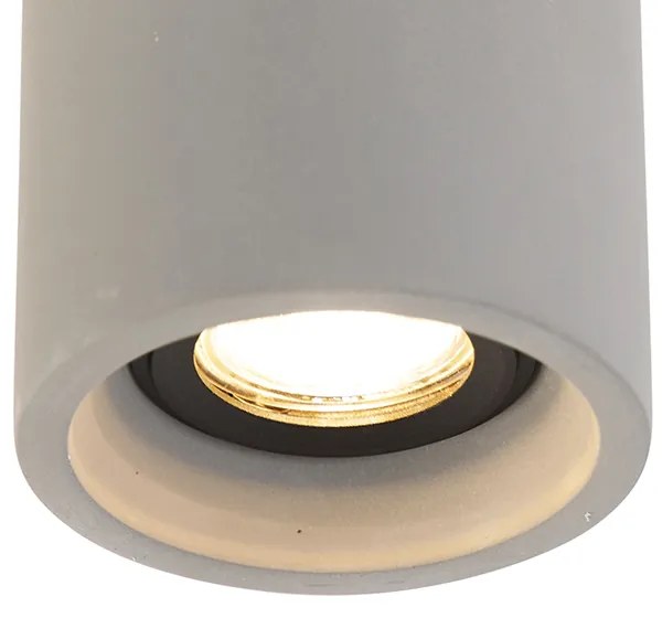 Smart ronde plafondspot beton incl. Wifi GU10 - Deep