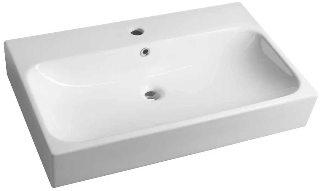 Sapho Toridi keramische wastafel 76x46,5cm wit