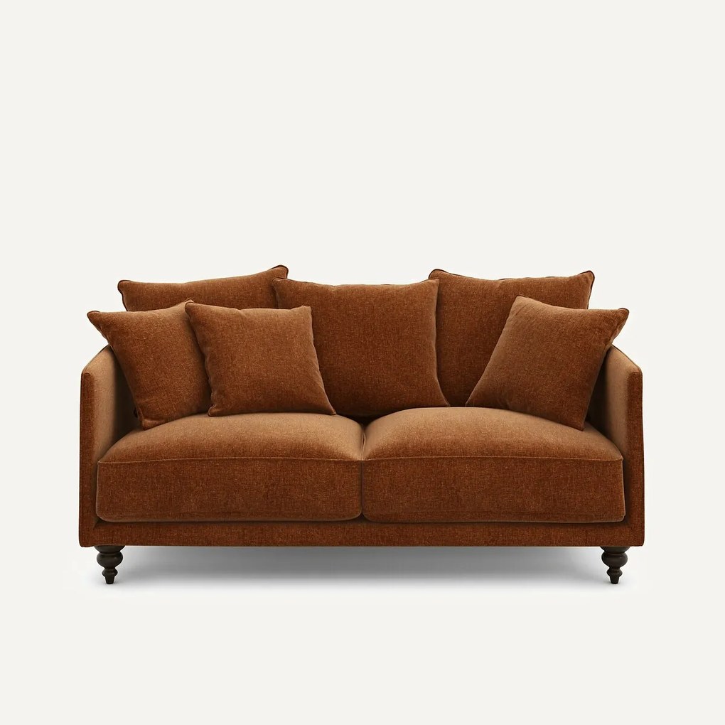 Compacte fluwelen chenille bank, Lazare