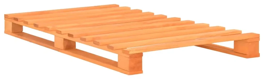 vidaXL Bedframe pallet massief grenenhout bruin 100x200 cm