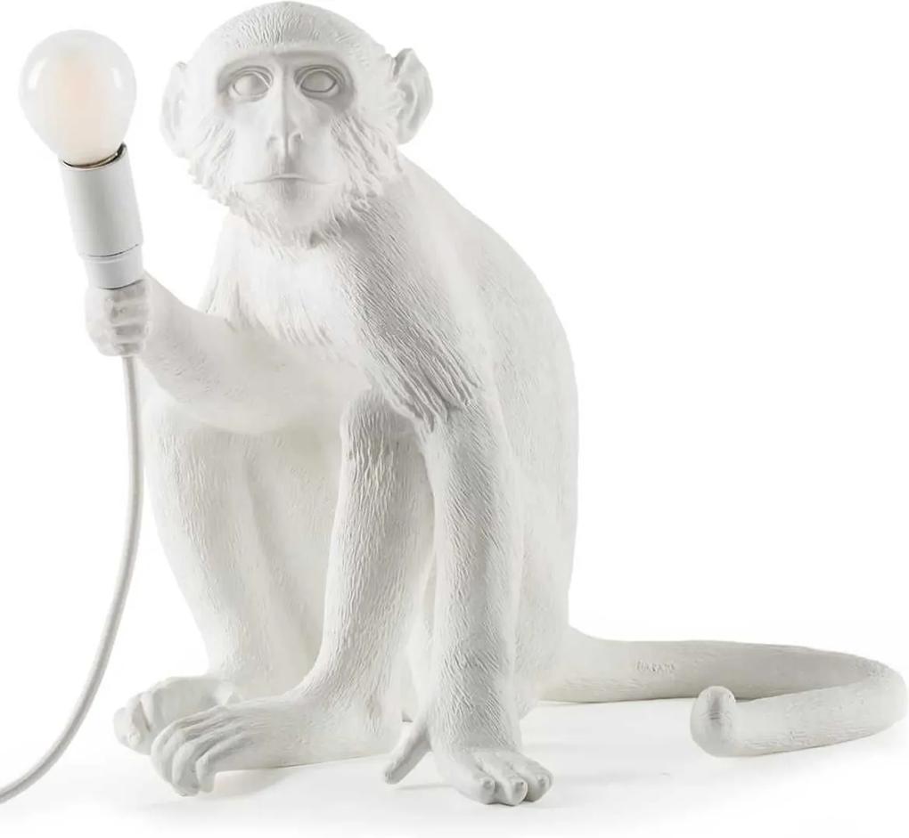 Seletti Monkey Sitting tafellamp buiten wit