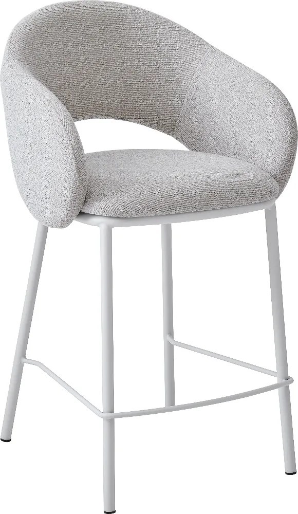 Moderne Barstoel Beige Met Armleuningen