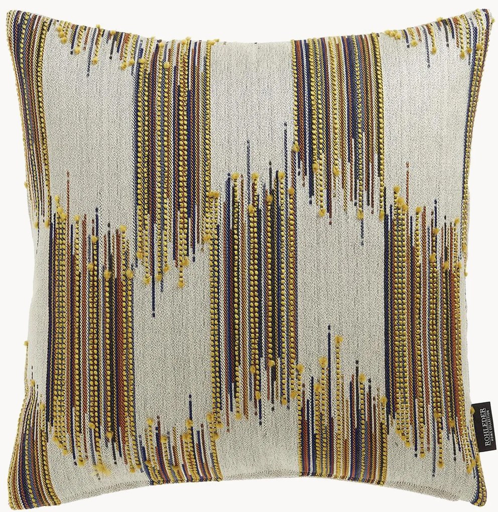 Handgemaakte kussenhoes Ikat Terra